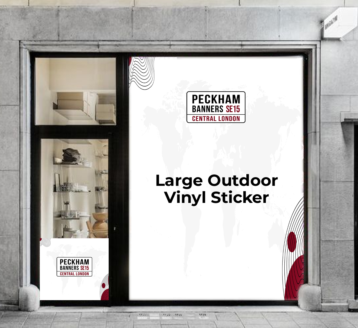 Large Outdoor Vinyl Sticker Same Day & Next Day Delivery London